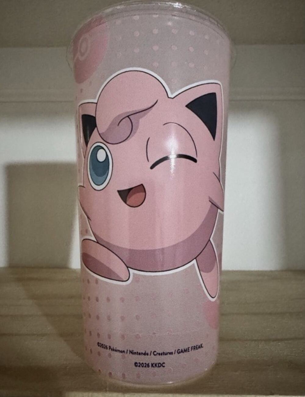 Jigglypuff Pokemon 30th Anniversary Krispy Kreme Cup Limited Edition - CLEANED